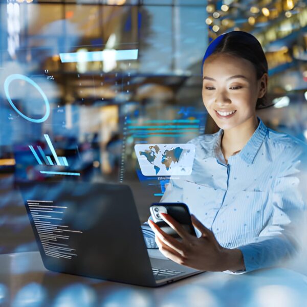 Asian digital marketers discussing emerging SEO trends and strategies for 2026.